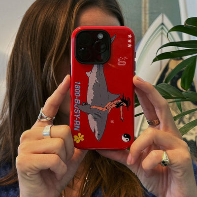 1800-Busy Rn in Red Printed Phone Cases iPhone 16 / Armoured by Easty Beasty - The Dairy