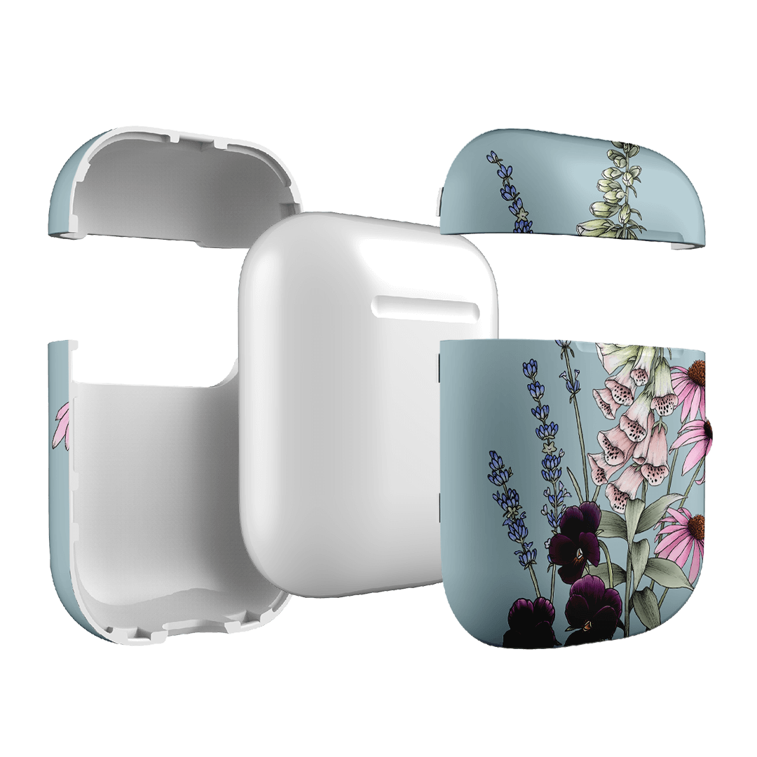 Garden Party Blue AirPods Case AirPods Case by Typoflora - The Dairy