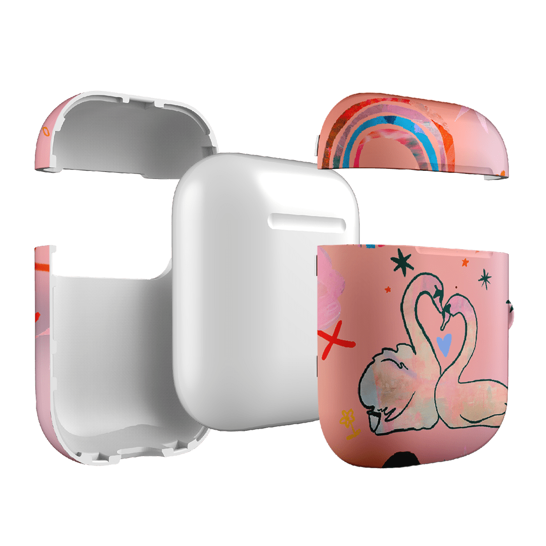 Pink Swan AirPods Case AirPods Case by Kate Eliza - The Dairy