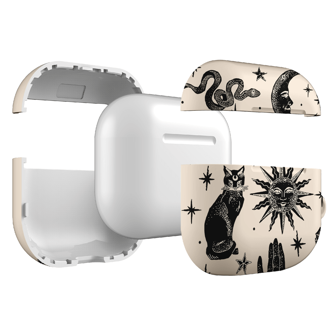 Astro Flash Beige AirPods Case AirPods Case by Veronica Tucker - The Dairy