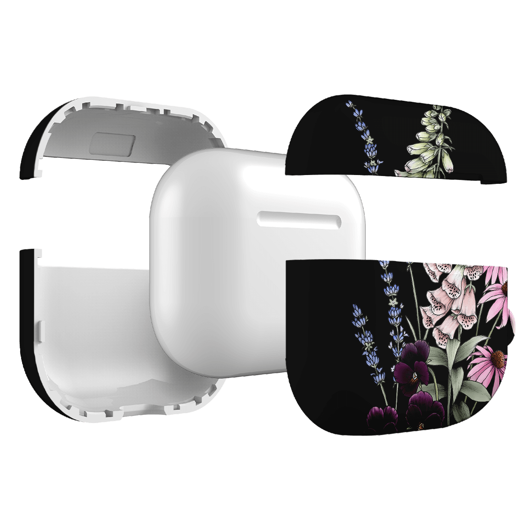 Garden Party Noir AirPods Case AirPods Case by Typoflora - The Dairy