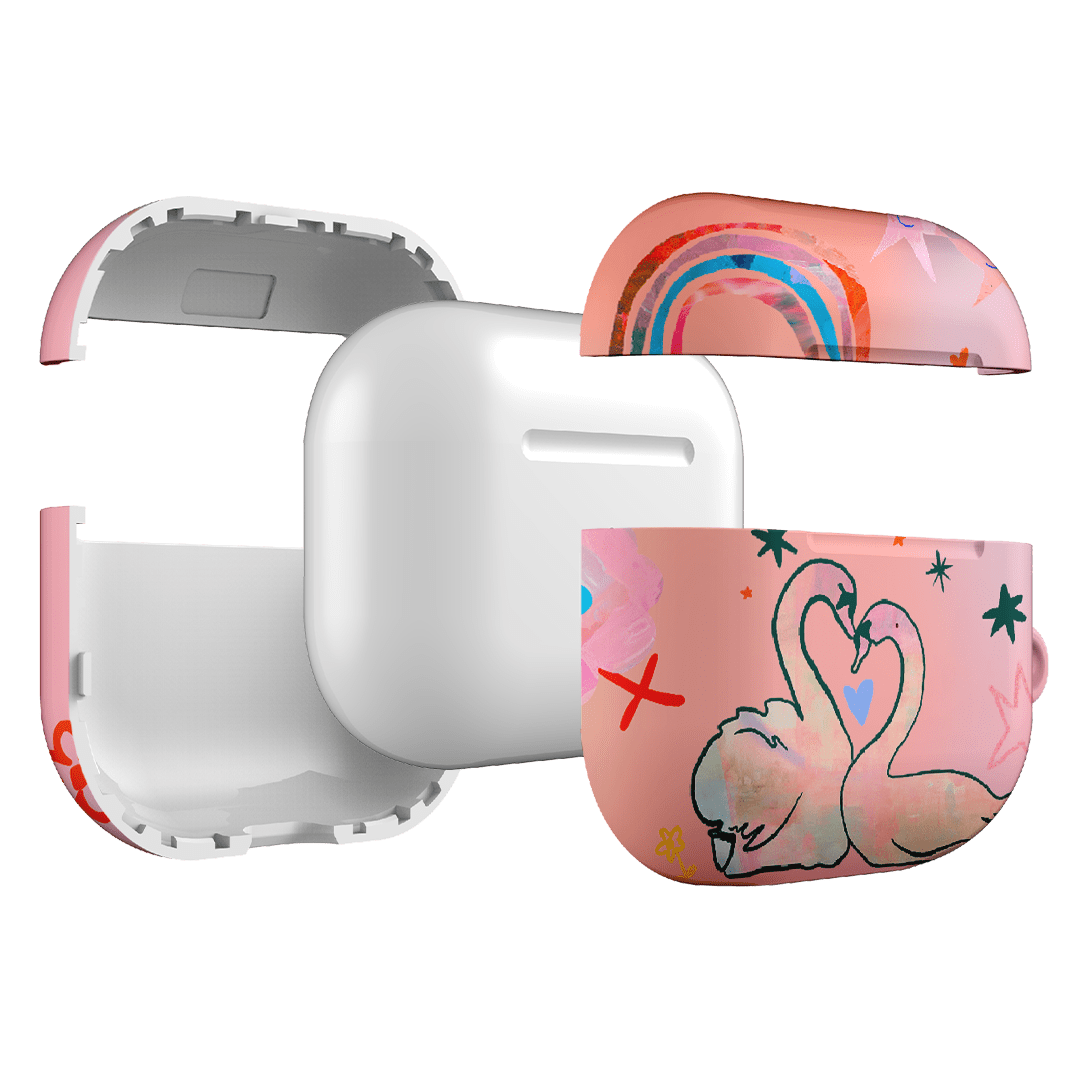 Pink Swan AirPods Case AirPods Case by Kate Eliza - The Dairy