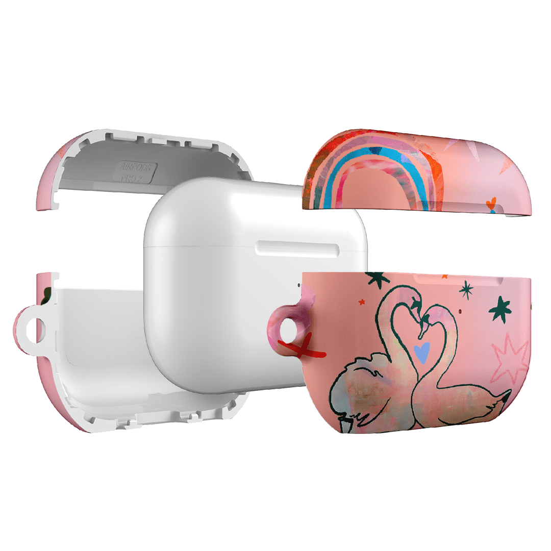 Pink Swan AirPods Pro Case AirPods Pro Case by Kate Eliza - The Dairy