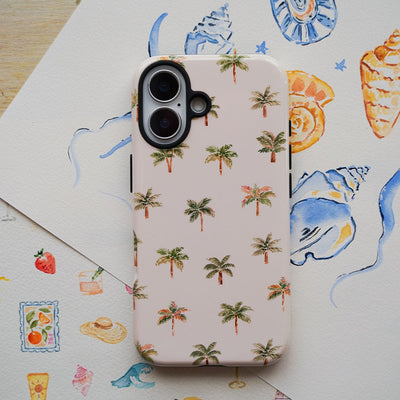 Mini Palms Printed Phone Cases iPhone 16 / Armoured by Cass Deller - The Dairy