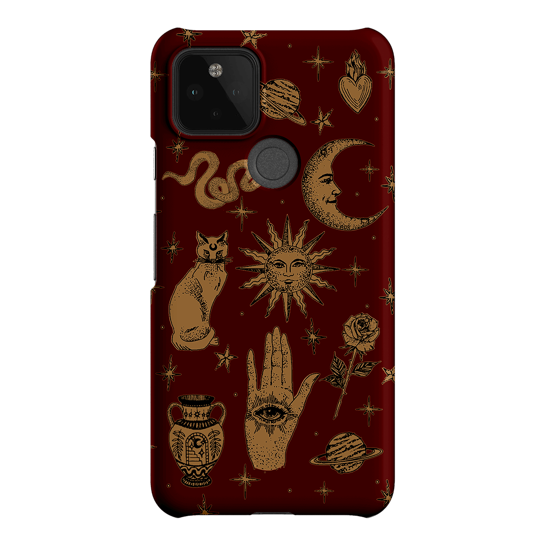 Astro Flash Red Printed Phone Cases Google Pixel 5 / Snap by Veronica Tucker - The Dairy