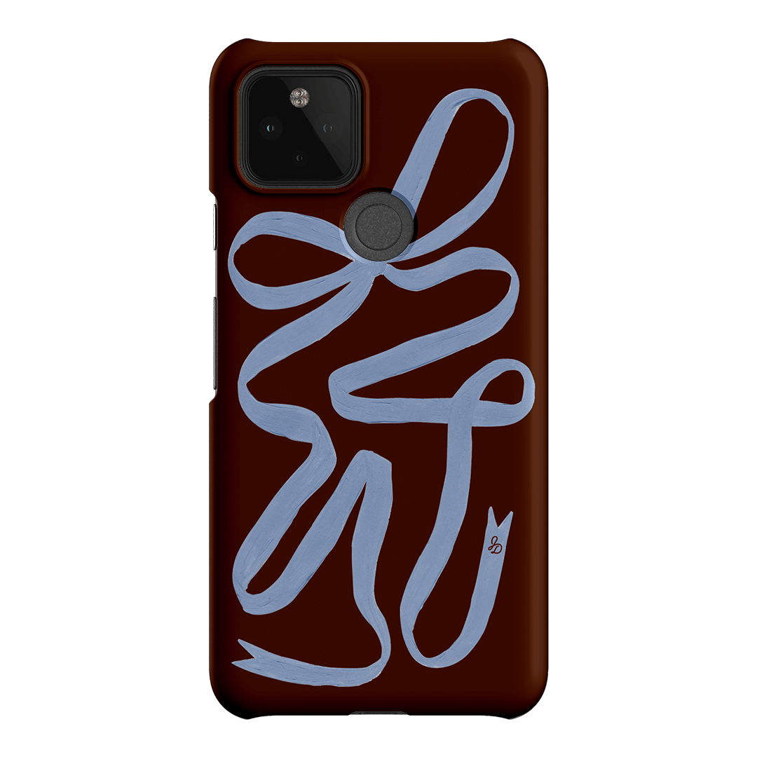 Mocha Ribbon Printed Phone Cases Google Pixel 5 / Snap by Jasmine Dowling - The Dairy