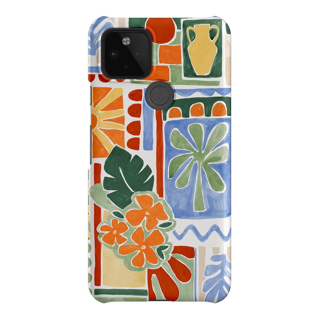 Tropicana Tile Printed Phone Cases Google Pixel 5 / Snap by Charlie Taylor - The Dairy