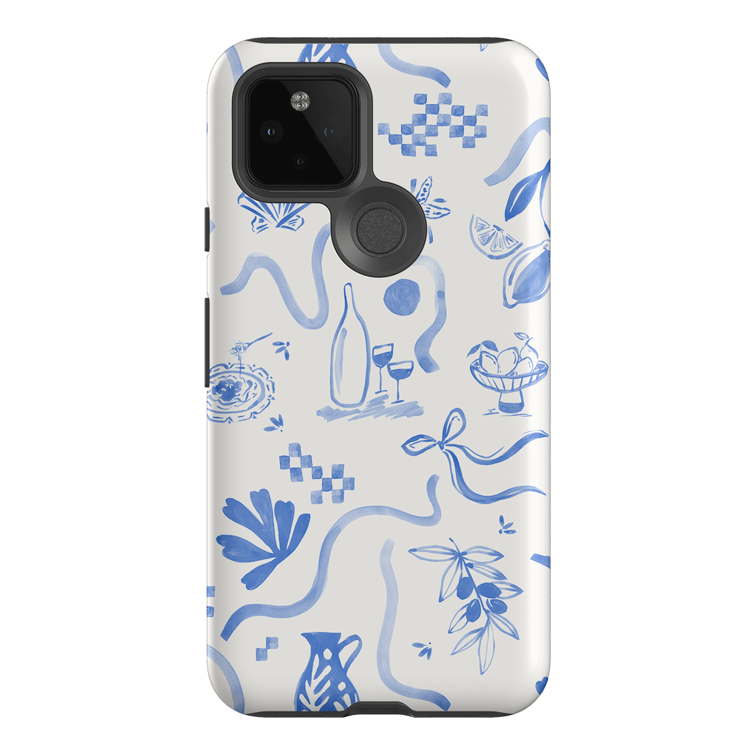 Mediterranean Wave Printed Phone Cases Google Pixel 5 / Armoured by Charlie Taylor - The Dairy