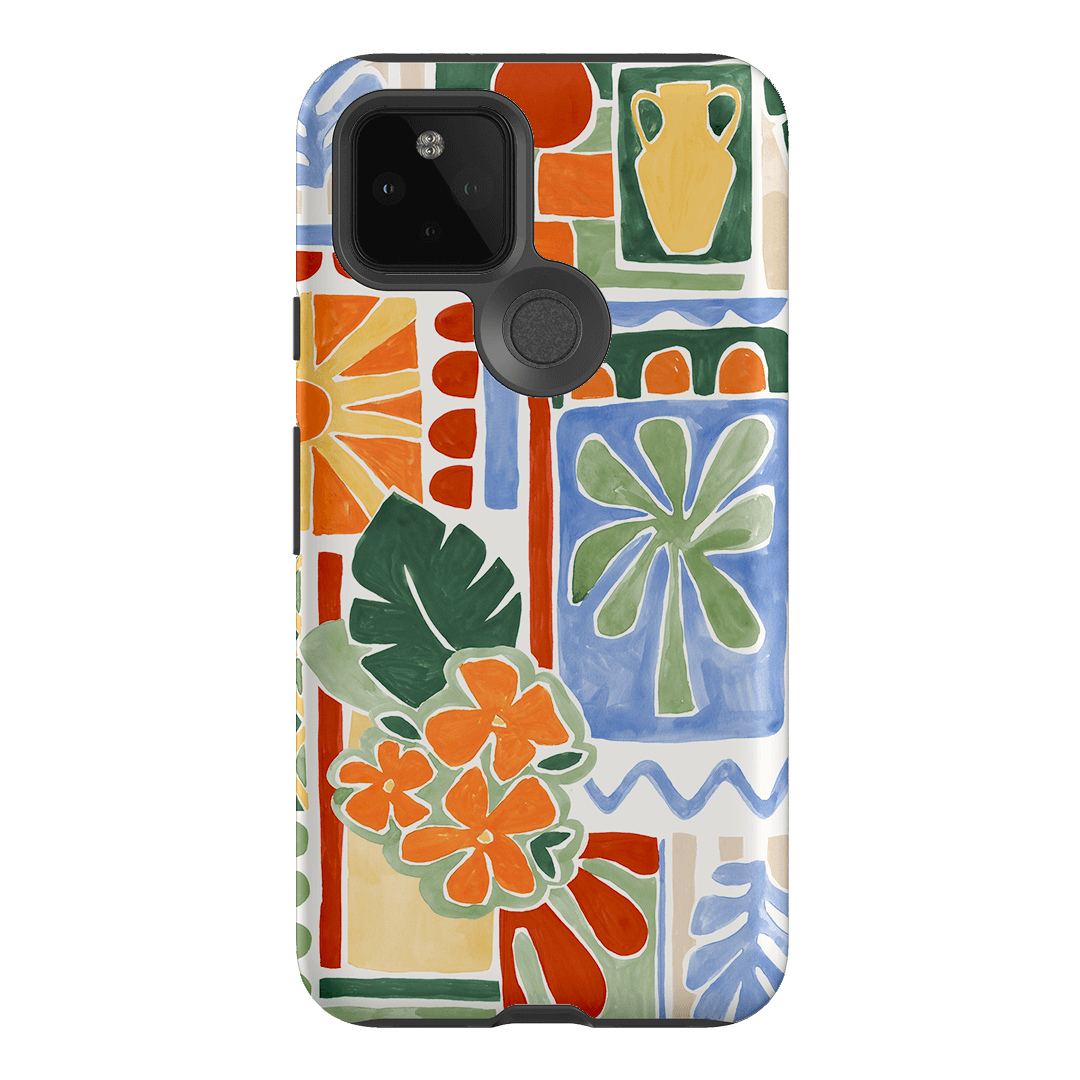 Tropicana Tile Printed Phone Cases Google Pixel 5 / Armoured by Charlie Taylor - The Dairy