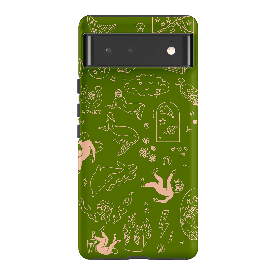 Easty Flash Green Printed Phone Cases Google Pixel 6 / Armoured by Easty Beasty - The Dairy