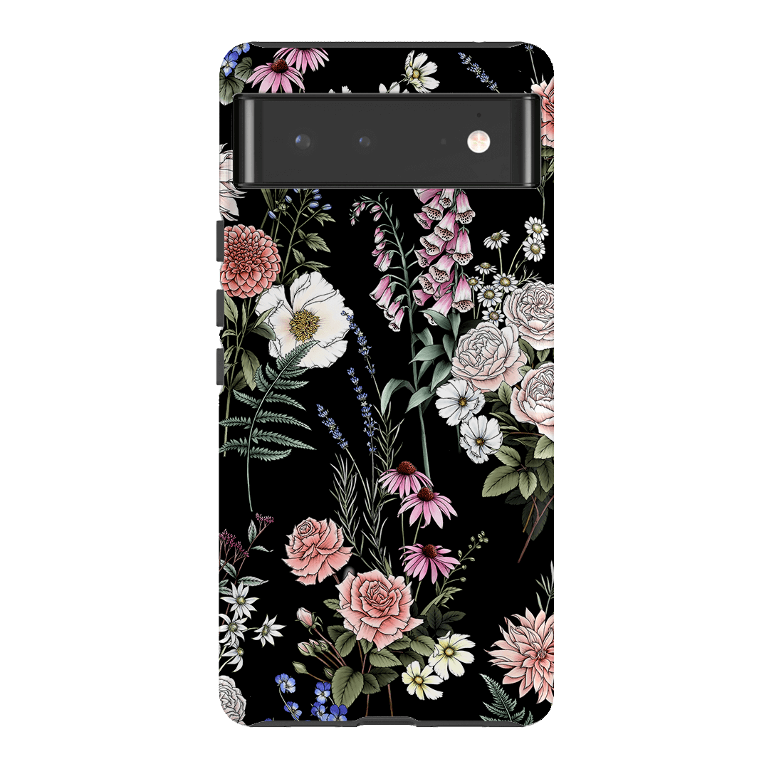 Garden Party Noir Printed Phone Cases Google Pixel 6 / Armoured by Typoflora - The Dairy