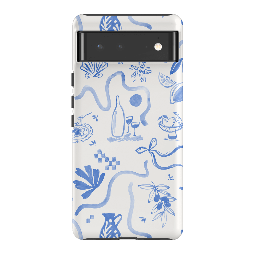 Mediterranean Wave Printed Phone Cases Google Pixel 6 / Armoured by Charlie Taylor - The Dairy