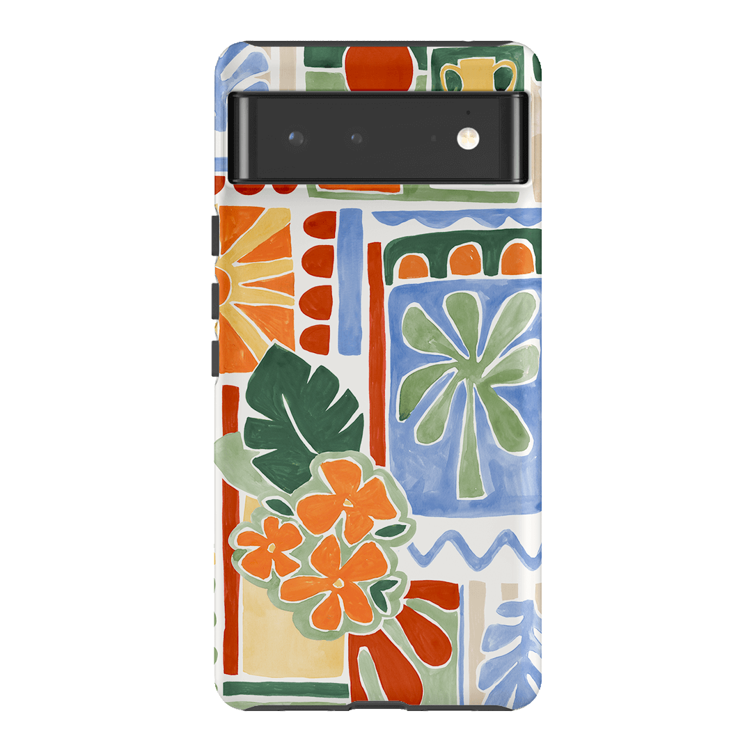 Tropicana Tile Printed Phone Cases Google Pixel 6 / Armoured by Charlie Taylor - The Dairy