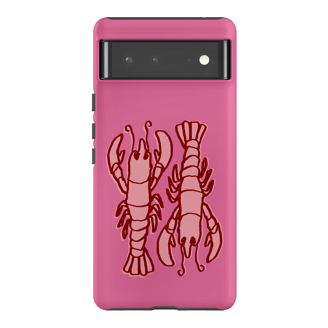 Lobster Love Pink Printed Phone Cases Google Pixel 6 Pro / Armoured by The Dairy - The Dairy