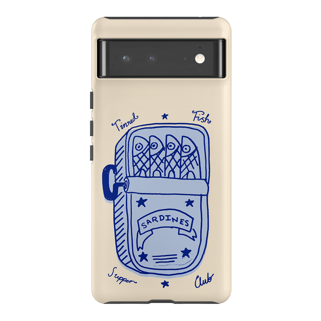 Sardine Social Blue Printed Phone Cases Google Pixel 6 Pro / Armoured by The Dairy - The Dairy