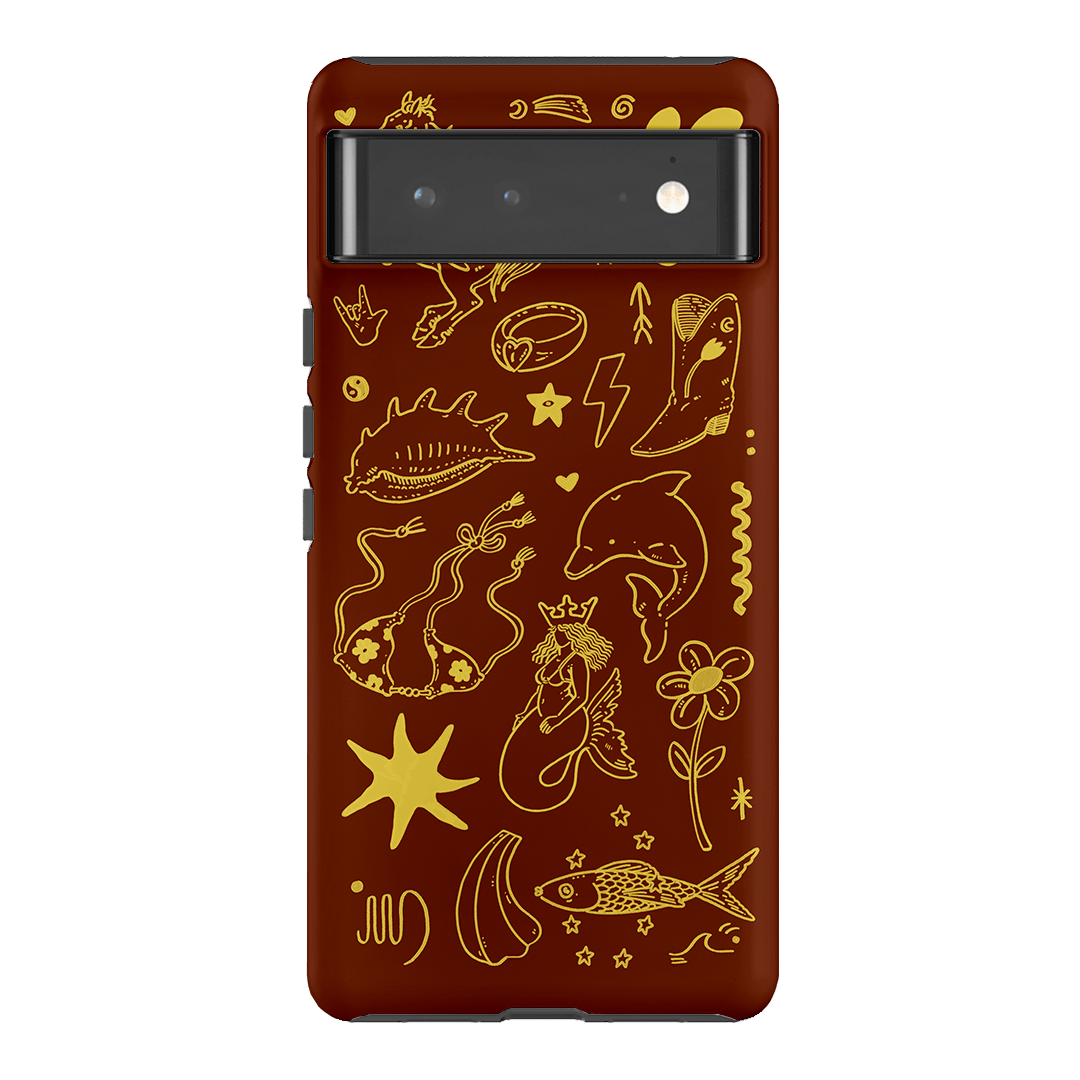 Spiced Cowboy Chocolate Printed Phone Cases Google Pixel 6 Pro / Armoured by Easty Beasty - The Dairy