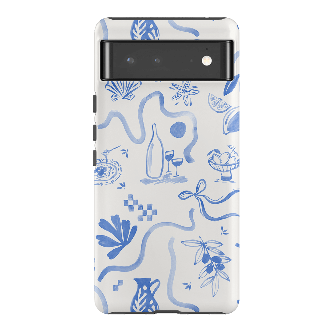 Mediterranean Wave Printed Phone Cases Google Pixel 6 Pro / Armoured by Charlie Taylor - The Dairy