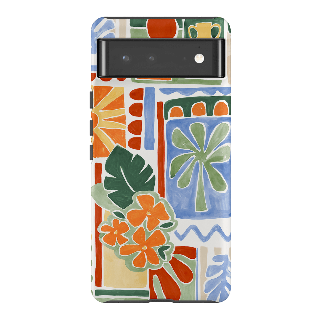 Tropicana Tile Printed Phone Cases Google Pixel 6 Pro / Armoured by Charlie Taylor - The Dairy