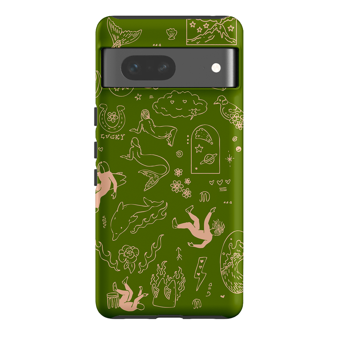 Easty Flash Green Printed Phone Cases Google Pixel 7 / Armoured by Easty Beasty - The Dairy