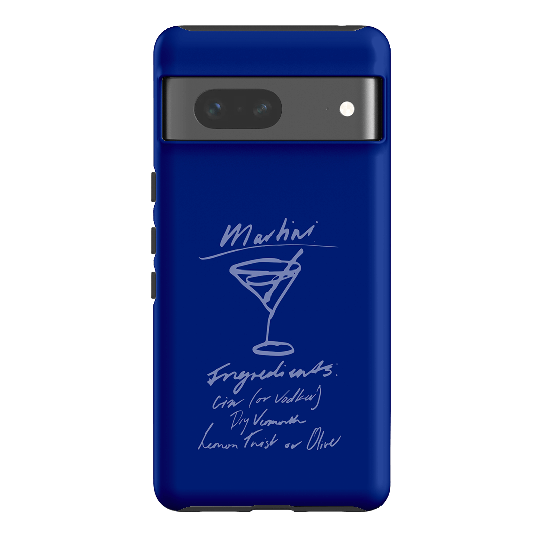 Martini Mood Blue Printed Phone Cases Google Pixel 7 / Armoured by The Dairy - The Dairy