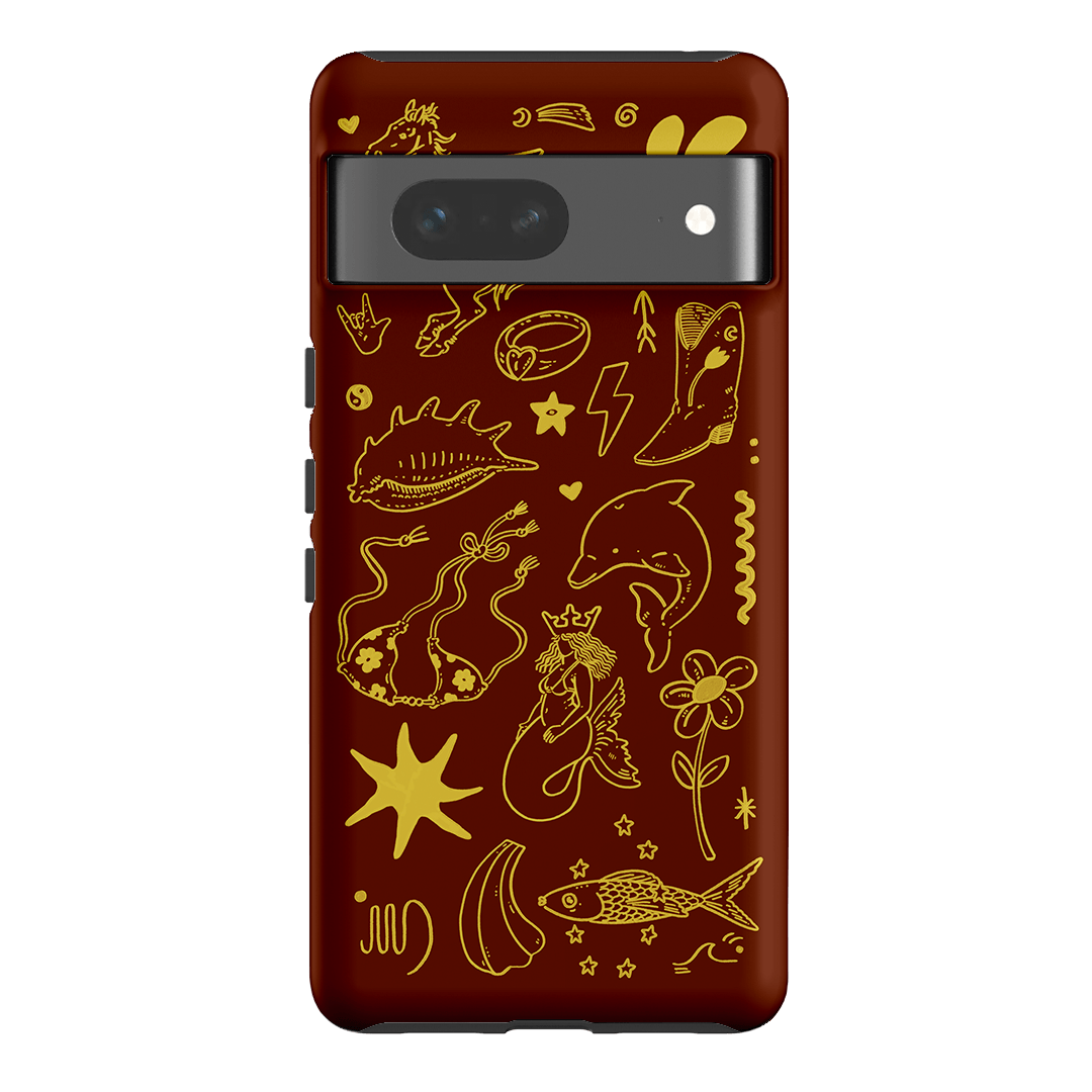 Spiced Cowboy Chocolate Printed Phone Cases Google Pixel 7 / Armoured by Easty Beasty - The Dairy