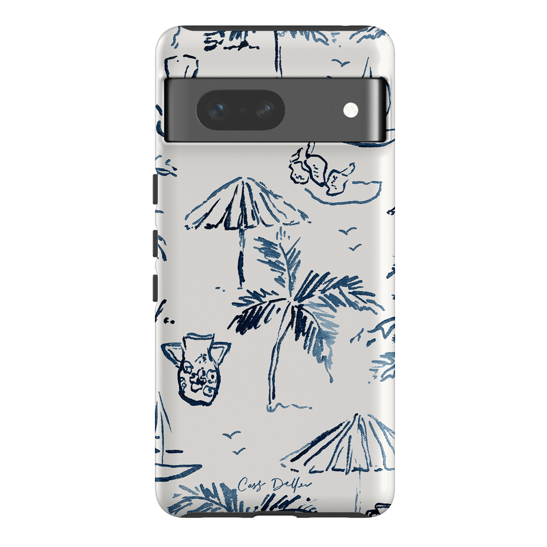 Balmy Blue Printed Phone Cases Google Pixel 7 / Armoured by Cass Deller - The Dairy