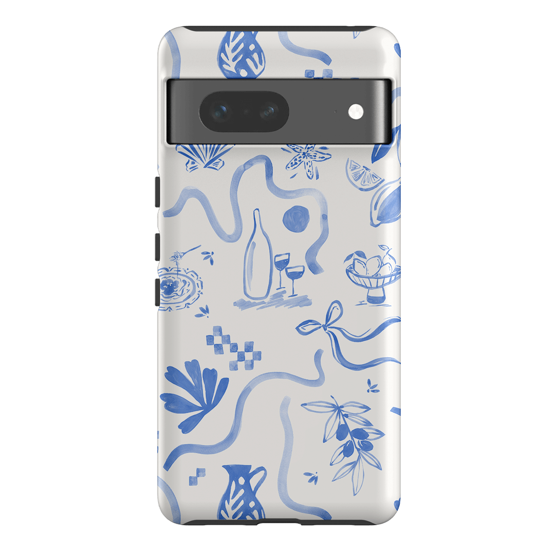 Mediterranean Wave Printed Phone Cases Google Pixel 7 / Armoured by Charlie Taylor - The Dairy