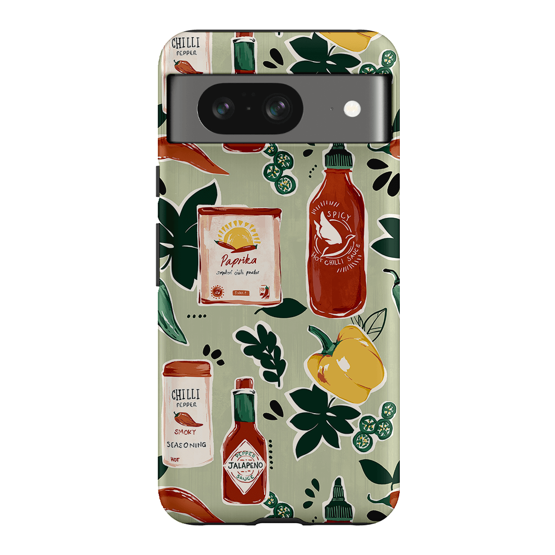 Chilli Pepper Printed Phone Cases Google Pixel 8 / Armoured by Charlie Taylor - The Dairy