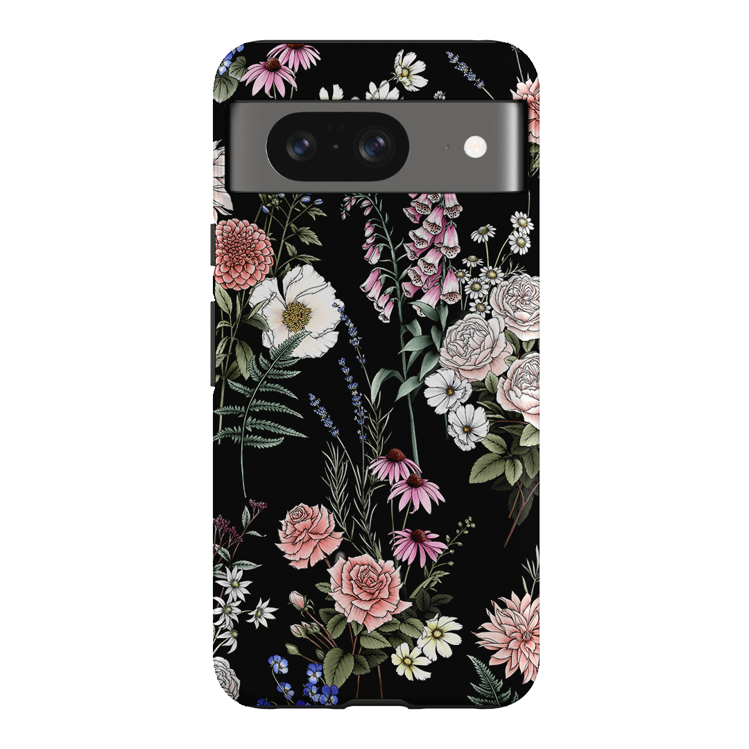 Garden Party Noir Printed Phone Cases Google Pixel 8 / Armoured by Typoflora - The Dairy