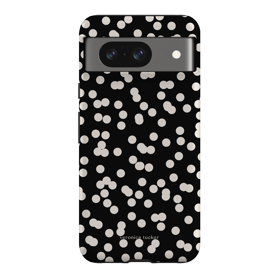 Mini Confetti Noir Printed Phone Cases Google Pixel 8 / Armoured by Veronica Tucker - The Dairy