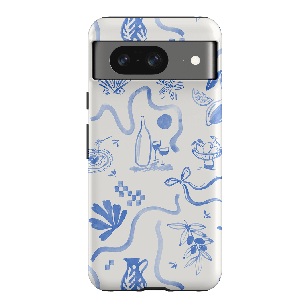 Mediterranean Wave Printed Phone Cases Google Pixel 8 / Armoured by Charlie Taylor - The Dairy