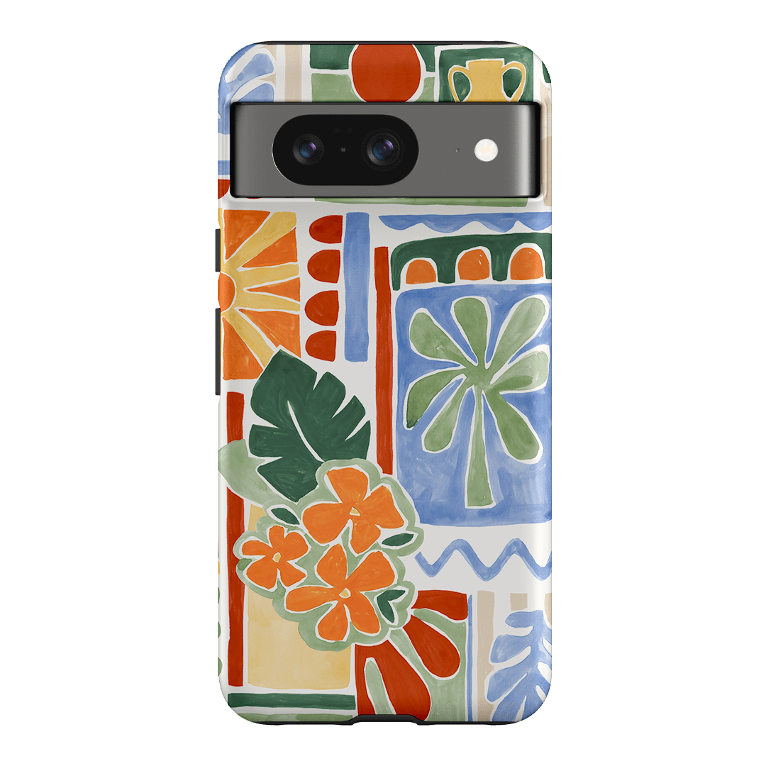 Tropicana Tile Printed Phone Cases Google Pixel 8 / Armoured by Charlie Taylor - The Dairy