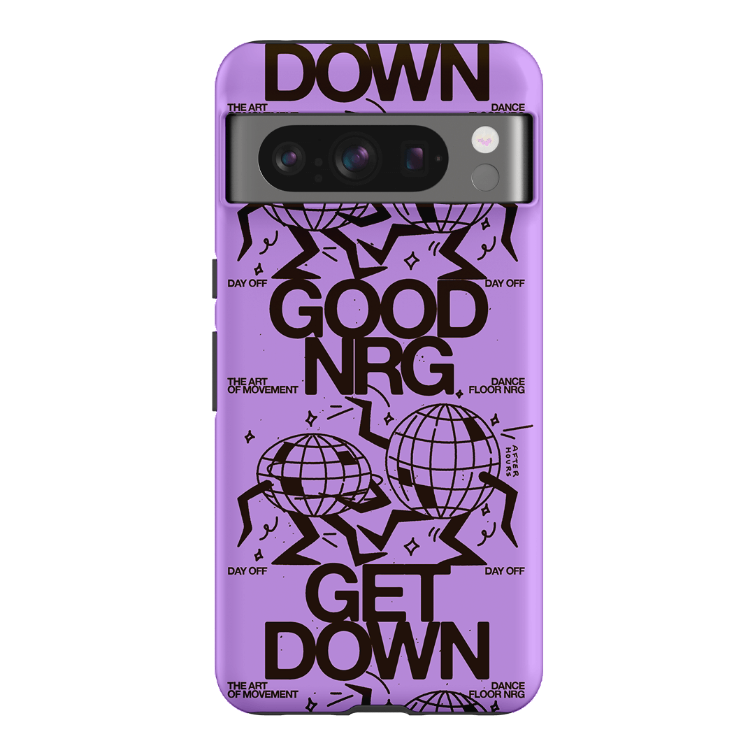 Good Energy in Purple Printed Phone Cases Google Pixel 8 Pro / Armoured by After Hours - The Dairy