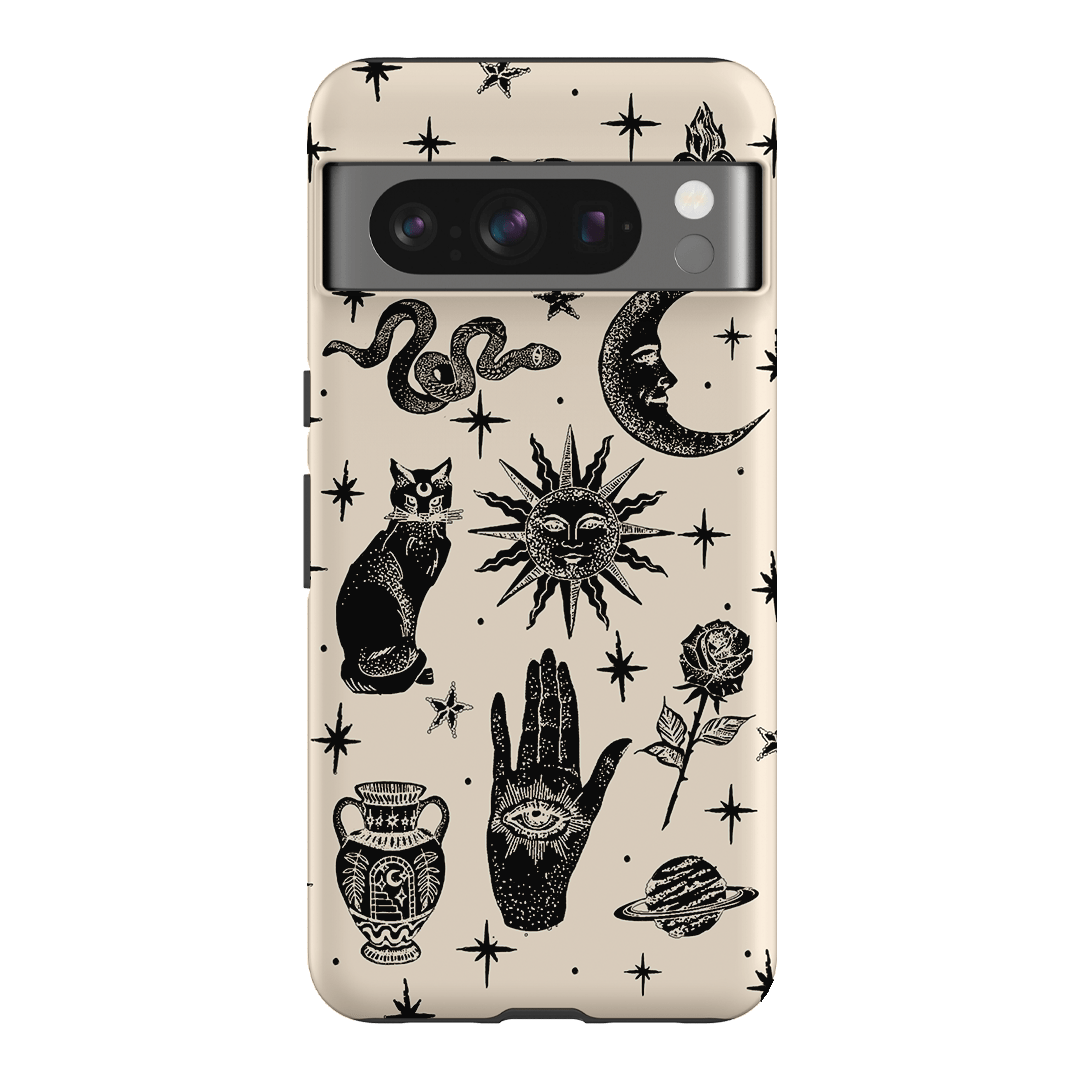 Astro Flash Beige Printed Phone Cases Google Pixel 8 Pro / Armoured by Veronica Tucker - The Dairy