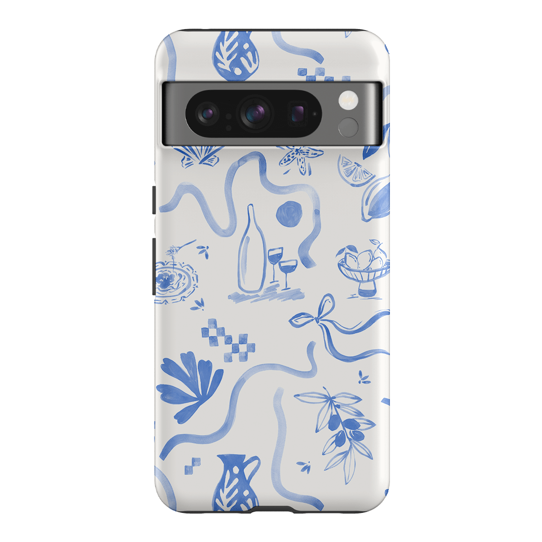 Mediterranean Wave Printed Phone Cases Google Pixel 8 Pro / Armoured by Charlie Taylor - The Dairy