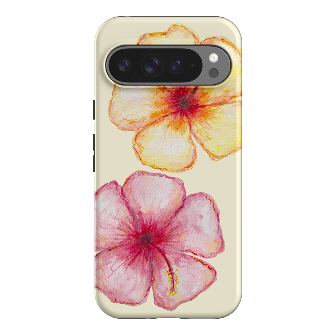 Hibiscus Flower Yellow Printed Phone Cases Google Pixel 9 Pro XL / Armoured by BG. Studio - The Dairy