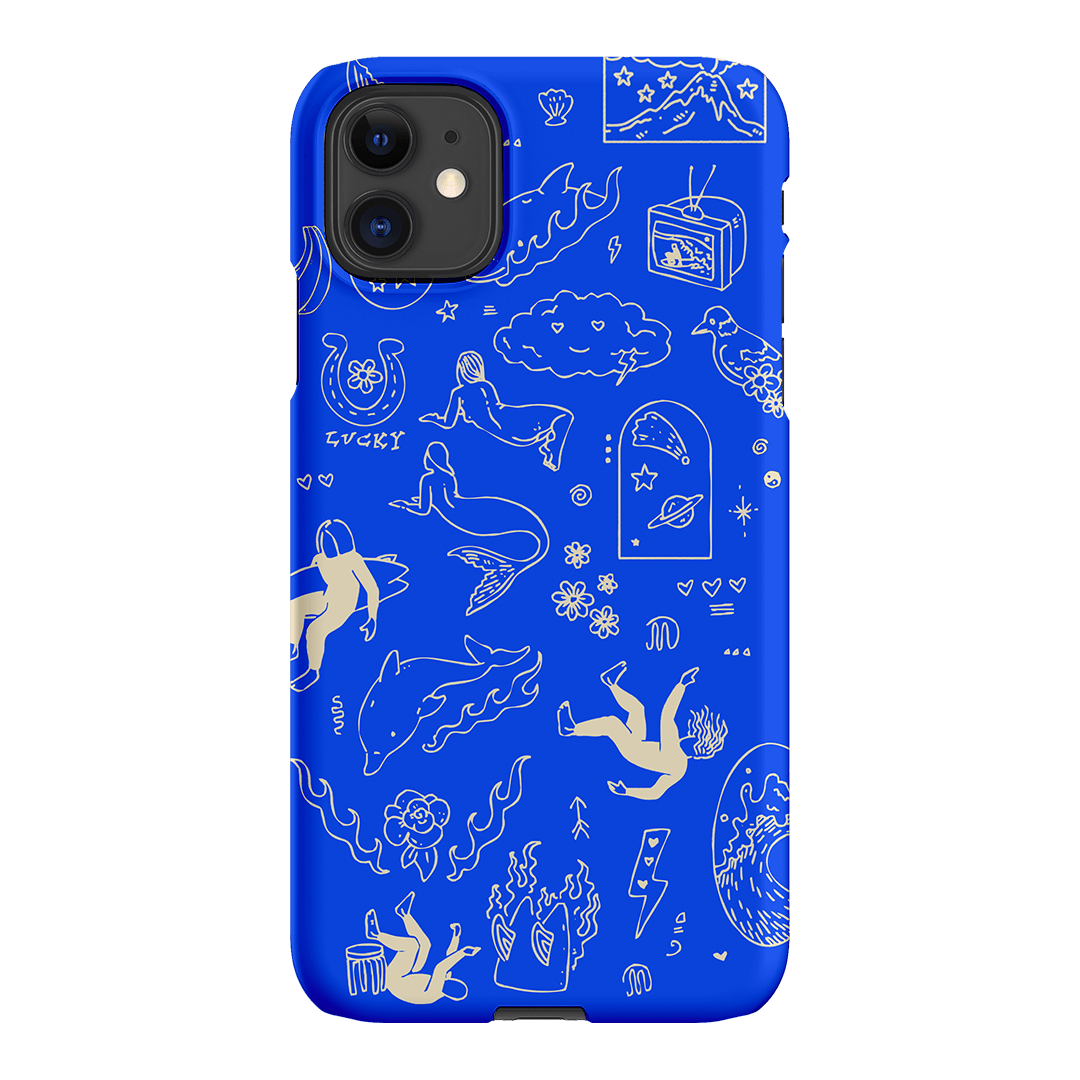 Easty Flash Blue Printed Phone Cases iPhone 11 / Snap by Easty Beasty - The Dairy