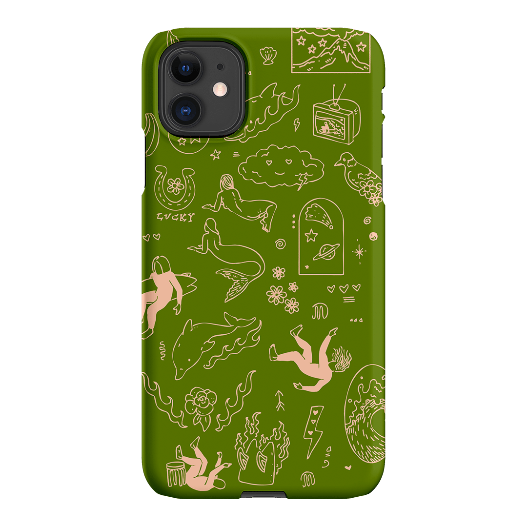 Easty Flash Green Printed Phone Cases iPhone 11 / Snap by Easty Beasty - The Dairy