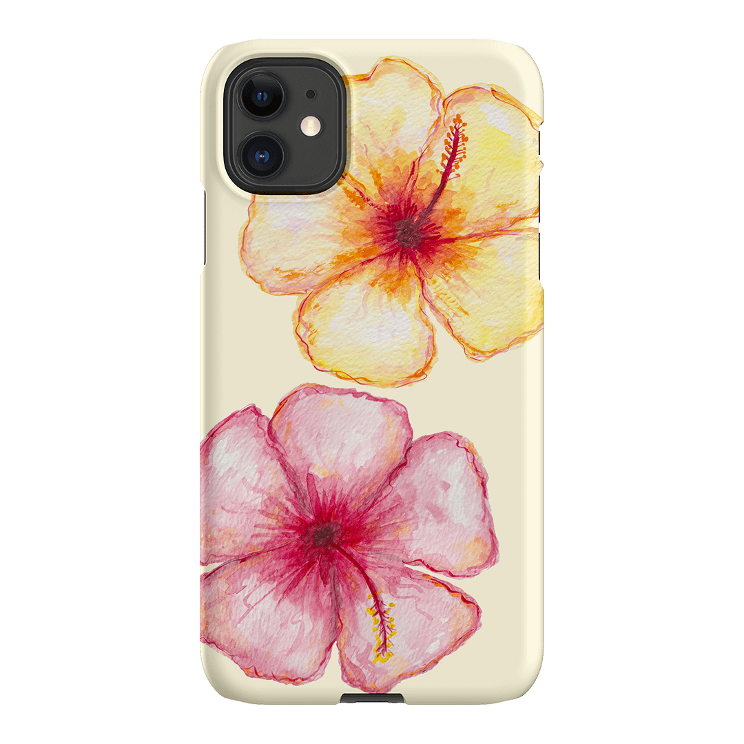 Hibiscus Flower Yellow Printed Phone Cases iPhone 11 / Snap by BG. Studio - The Dairy