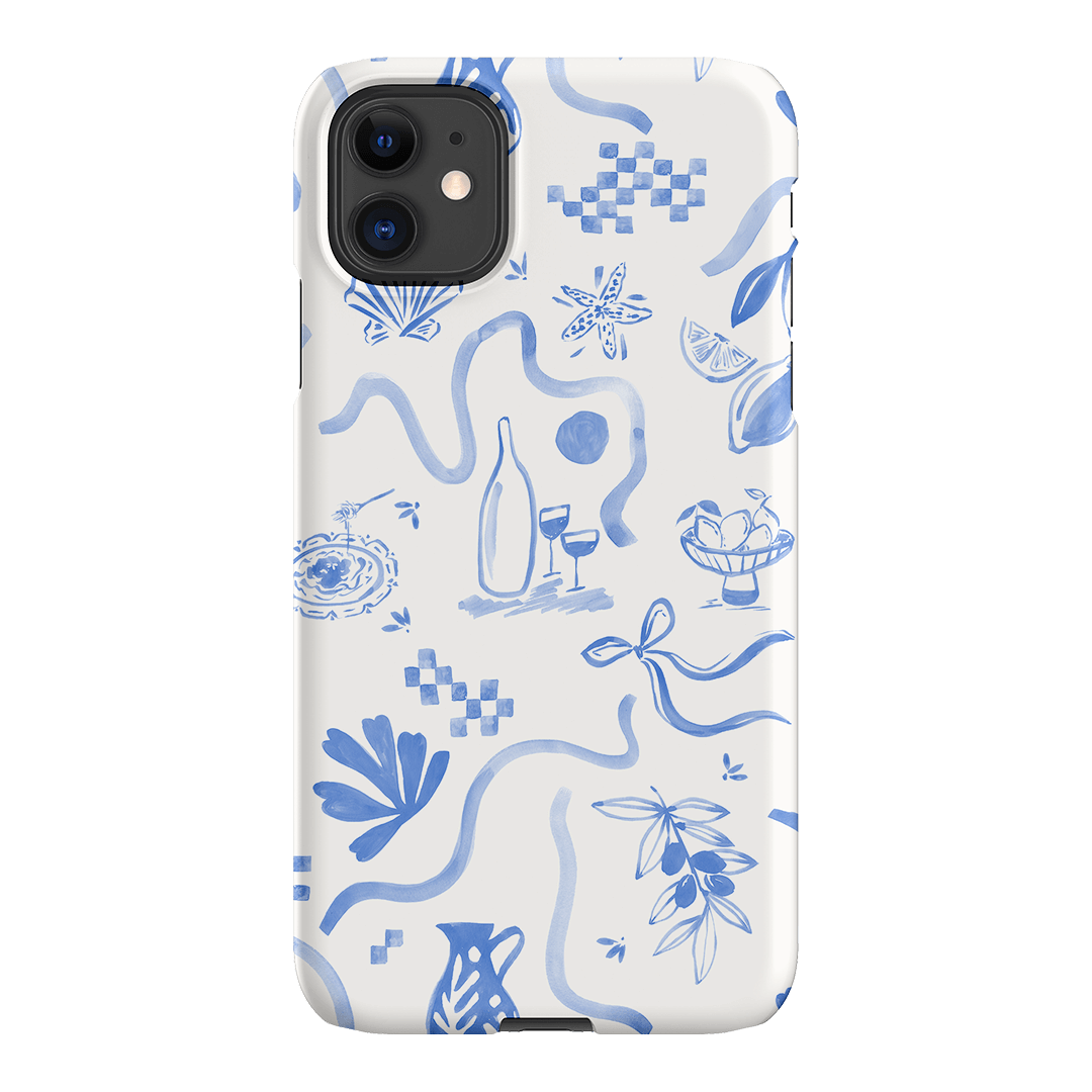 Mediterranean Wave Printed Phone Cases iPhone 11 / Snap by Charlie Taylor - The Dairy