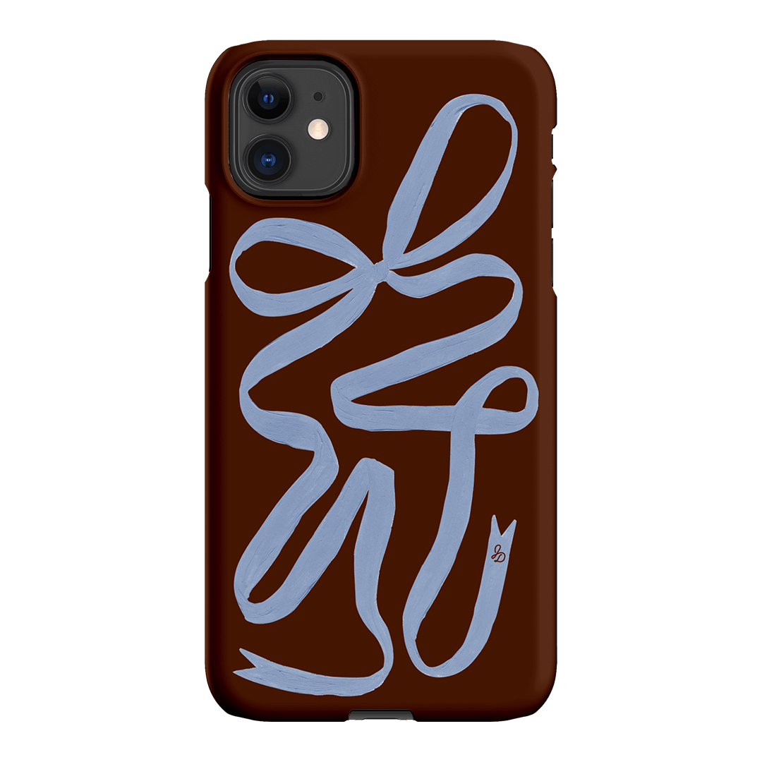Mocha Ribbon Printed Phone Cases iPhone 11 / Snap by Jasmine Dowling - The Dairy