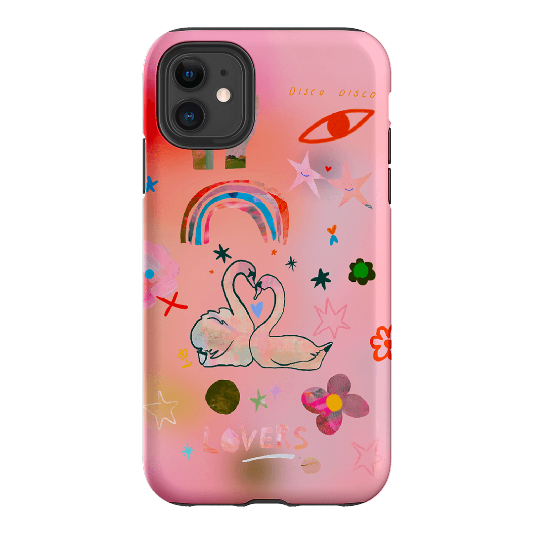 Pink Swan Printed Phone Cases iPhone 11 / Armoured by Kate Eliza - The Dairy