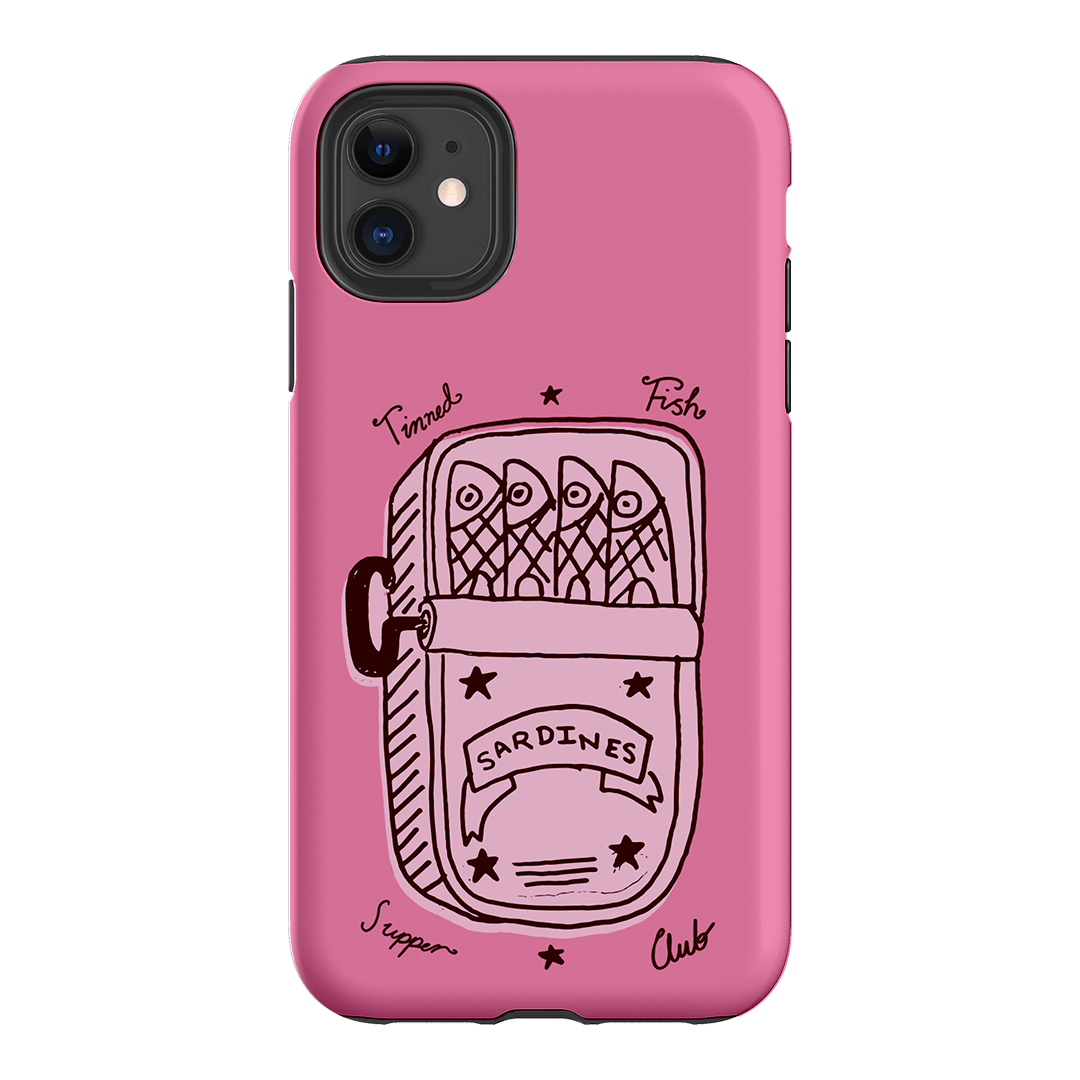 Sardine Social Pink Printed Phone Cases iPhone 11 / Armoured by The Dairy - The Dairy