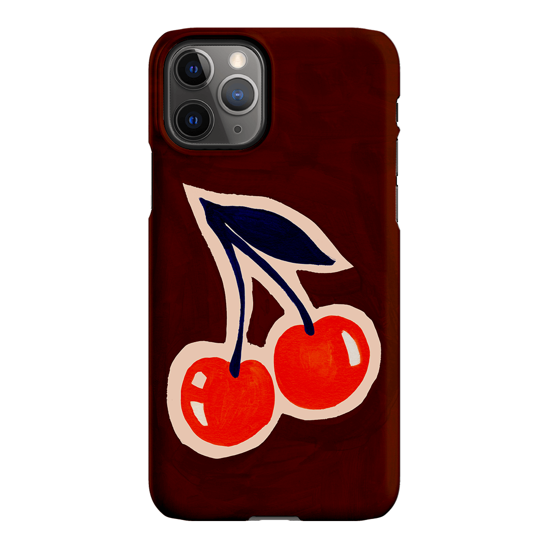 Cherries Printed Phone Cases iPhone 11 Pro / Snap by Studio Bon - The Dairy