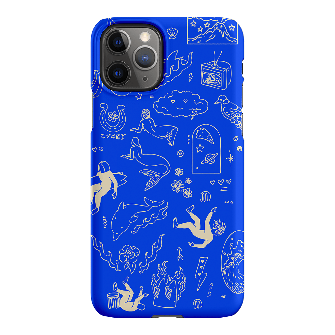 Easty Flash Blue Printed Phone Cases iPhone 11 Pro / Snap by Easty Beasty - The Dairy