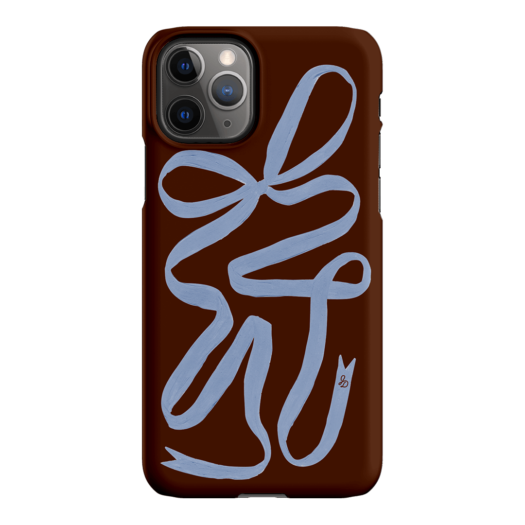 Mocha Ribbon Printed Phone Cases iPhone 11 Pro / Snap by Jasmine Dowling - The Dairy