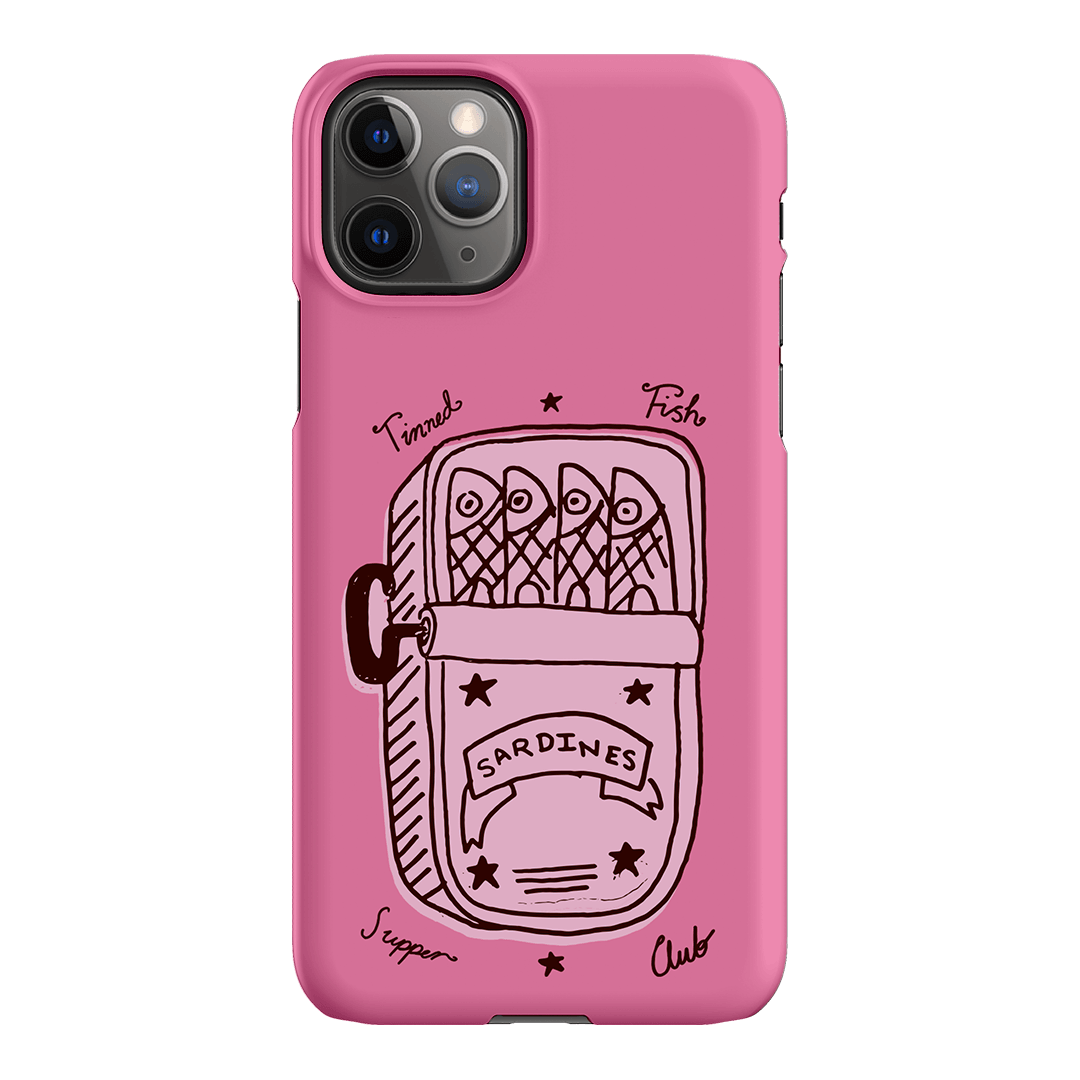 Sardine Social Pink Printed Phone Cases iPhone 11 Pro / Snap by The Dairy - The Dairy