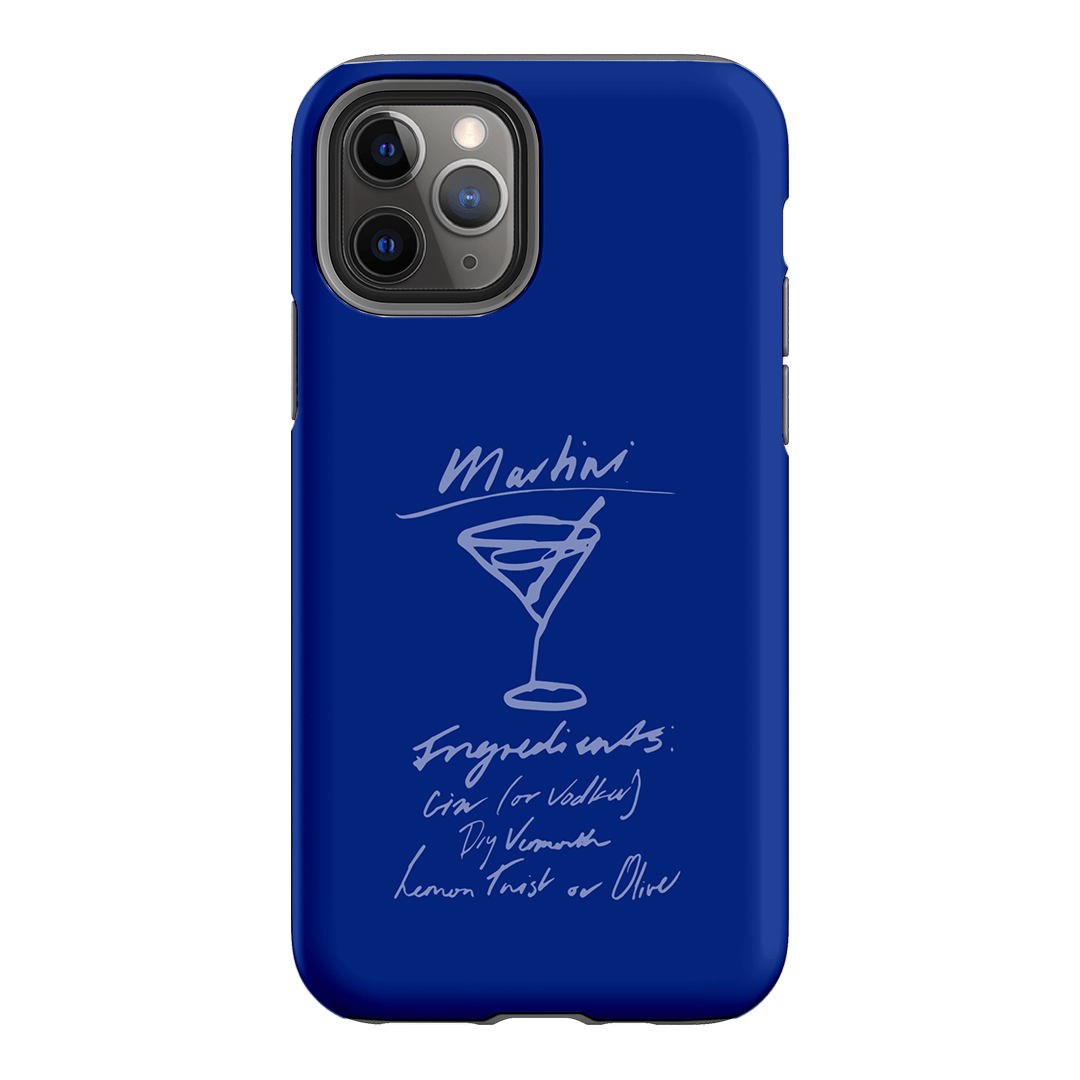 Martini Mood Blue Printed Phone Cases iPhone 11 Pro / Armoured by The Dairy - The Dairy