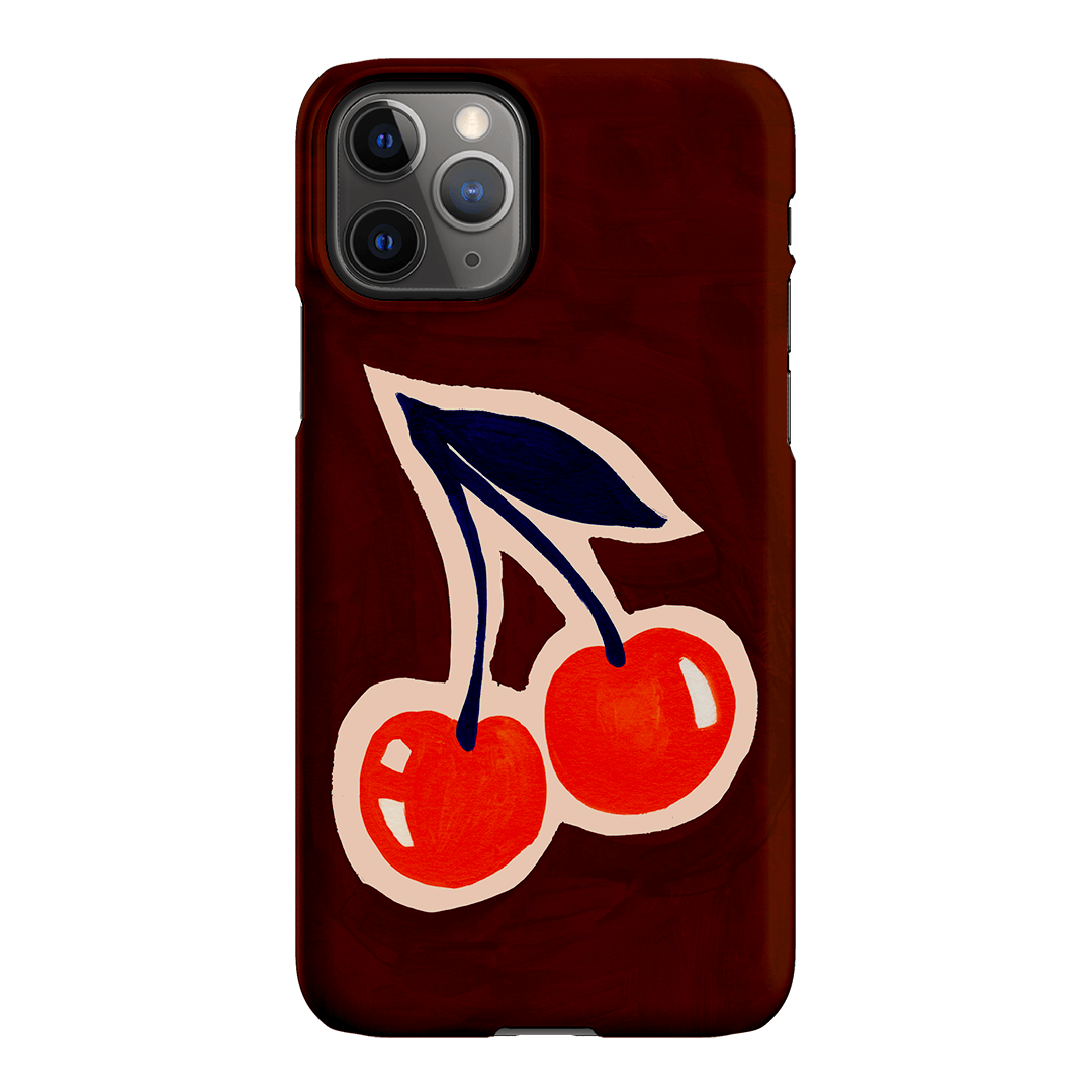 Cherries Printed Phone Cases iPhone 11 Pro Max / Snap by Studio Bon - The Dairy