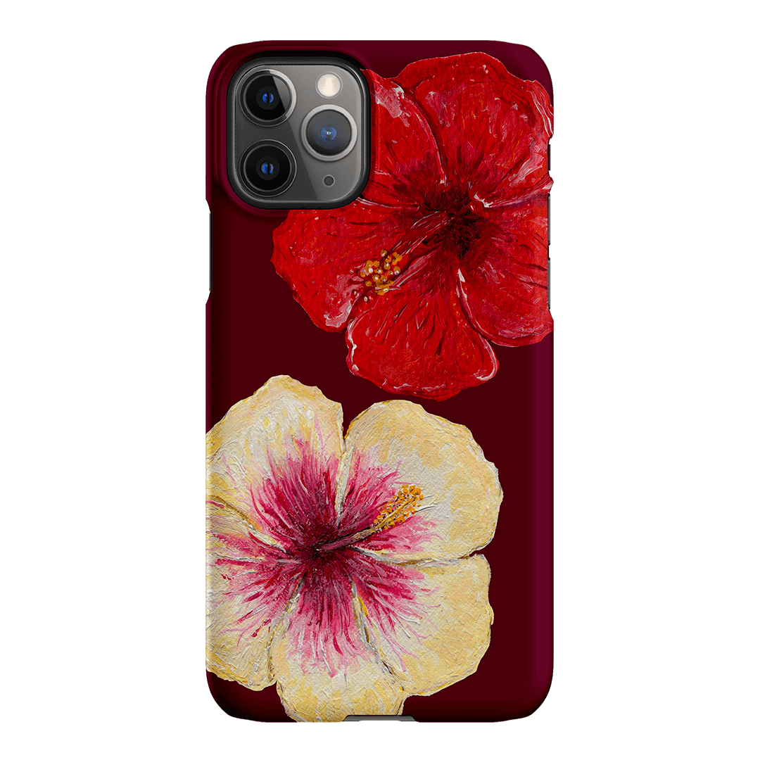 Hibiscus Flower Printed Phone Cases iPhone 11 Pro Max / Snap by BG. Studio - The Dairy